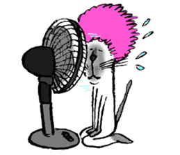 Afro cat sticker sticker #13681118