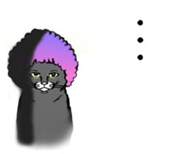 Afro cat sticker sticker #13681124