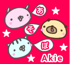 "AKIE" only name sticker sticker #13681608