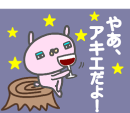 "AKIE" only name sticker sticker #13681620