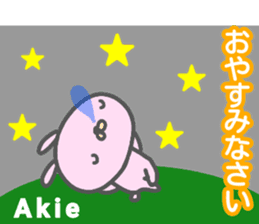 "AKIE" only name sticker sticker #13681625