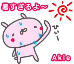 "AKIE" only name sticker sticker #13681644