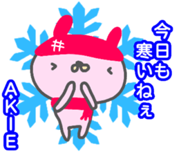 "AKIE" only name sticker sticker #13681645