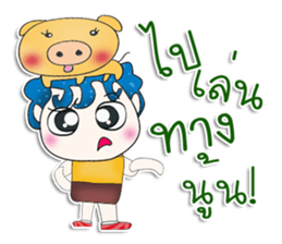 Mr. Mikio. Love pig.^__^ sticker #13682431