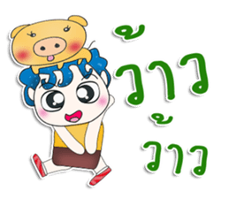 Mr. Mikio. Love pig.^__^ sticker #13682455