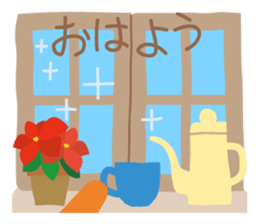 Small "Forest Cafe" *Winter menu* sticker #13682498