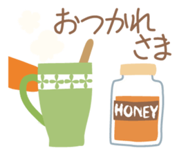 Small "Forest Cafe" *Winter menu* sticker #13682507