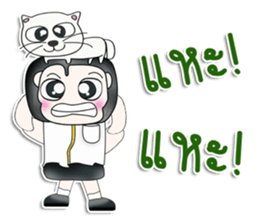 Mr. Kentaro. Love cat.^__^ sticker #13682828