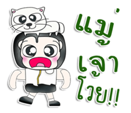 Mr. Kentaro. Love cat.^__^ sticker #13682854