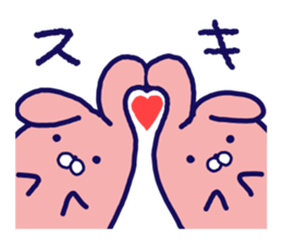 Taremimi-rabbit sticker #13683418