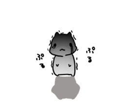 Negative hamster2 sticker #13683982