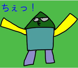 square triangle man sticker #13684325