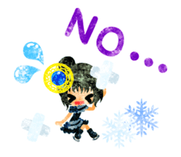 Pretty little people -A winter time- sticker #13684551