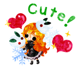 Pretty little people -A winter time- sticker #13684553