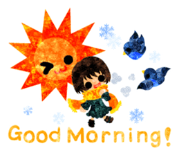 Pretty little people -A winter time- sticker #13684554