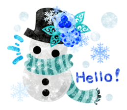 Pretty little people -A winter time- sticker #13684556