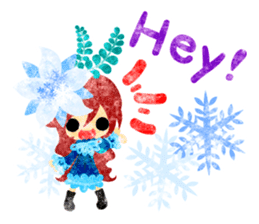 Pretty little people -A winter time- sticker #13684557