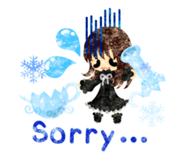 Pretty little people -A winter time- sticker #13684558