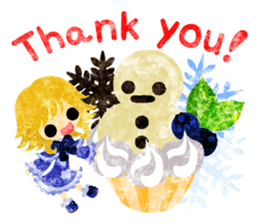 Pretty little people -A winter time- sticker #13684559