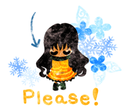 Pretty little people -A winter time- sticker #13684560