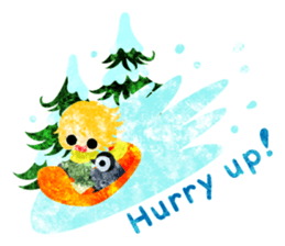 Pretty little people -A winter time- sticker #13684562