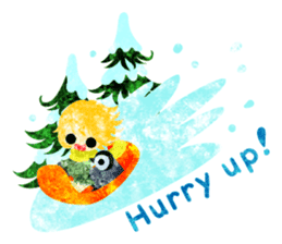 Pretty little people -A winter time- sticker #13684562