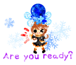 Pretty little people -A winter time- sticker #13684565