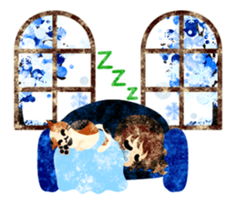 Pretty little people -A winter time- sticker #13684566