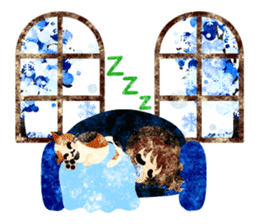 Pretty little people -A winter time- sticker #13684566