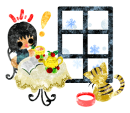 Pretty little people -A winter time- sticker #13684567