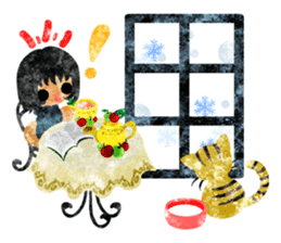 Pretty little people -A winter time- sticker #13684567