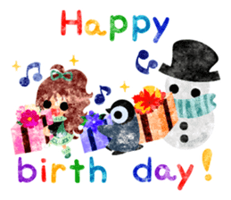 Pretty little people -A winter time- sticker #13684568