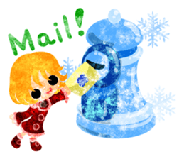 Pretty little people -A winter time- sticker #13684576