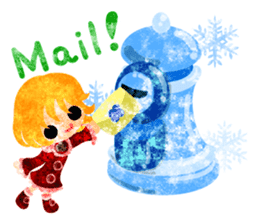 Pretty little people -A winter time- sticker #13684576