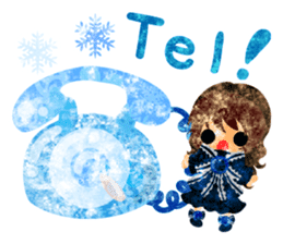 Pretty little people -A winter time- sticker #13684577