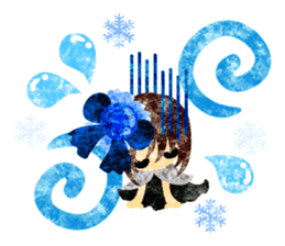 Pretty little people -A winter time- sticker #13684579