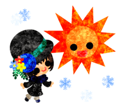 Pretty little people -A winter time- sticker #13684582