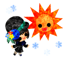 Pretty little people -A winter time- sticker #13684582