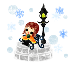 Pretty little people -A winter time- sticker #13684584