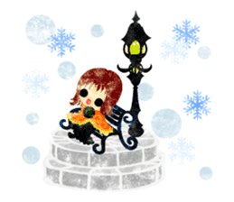 Pretty little people -A winter time- sticker #13684584