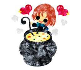 Pretty little people -A winter time- sticker #13684588