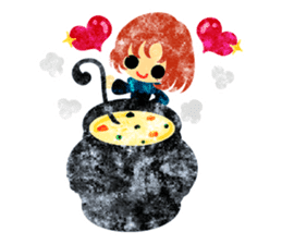 Pretty little people -A winter time- sticker #13684588