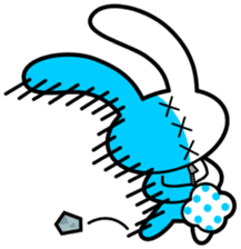 Blue White Rabbit sticker #13685537