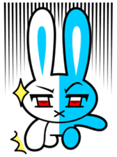 Blue White Rabbit sticker #13685539