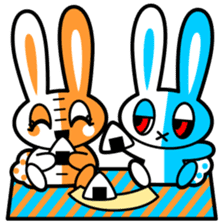 Blue White Rabbit sticker #13685551