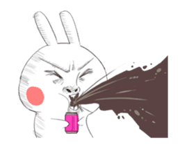 Dramatic Changing Rabbit 2 sticker #13685710