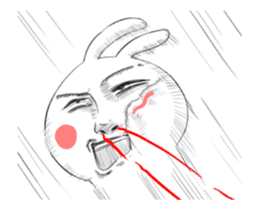 Dramatic Changing Rabbit 2 sticker #13685714