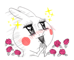 Dramatic Changing Rabbit 2 sticker #13685716