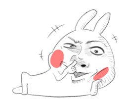 Dramatic Changing Rabbit 2 sticker #13685720