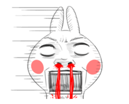 Dramatic Changing Rabbit 2 sticker #13685722